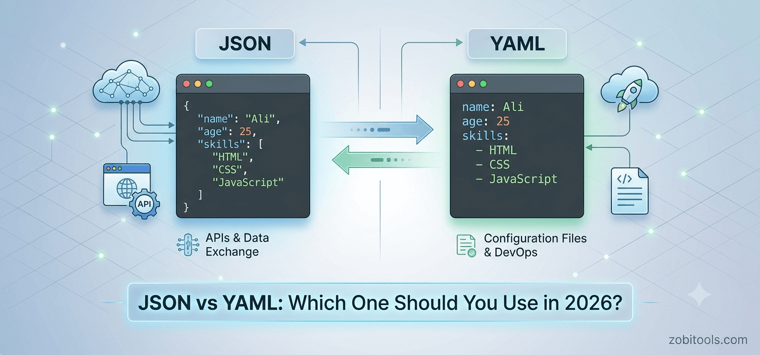 JSON vs YAML: Which One Should You Use in 2026?