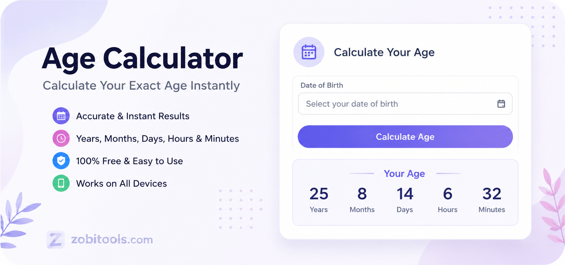 Free Online Age Calculator
