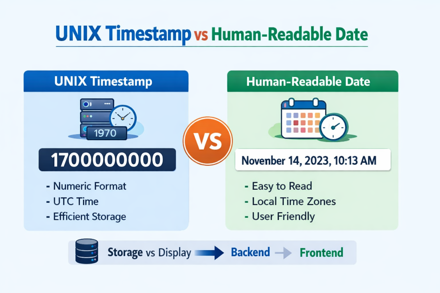 UNIX Timestamp vs Human-Readable Date: Differences, Examples, and Use Cases